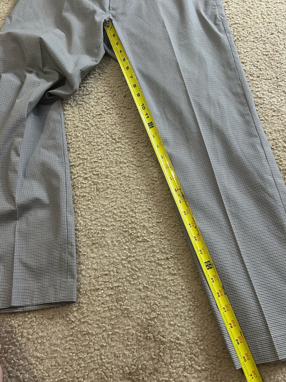 Brooks Brothers Clark Pants Men 38x30 Beige Brown Advantage Chino Houndstooth - Picture 6 of 9